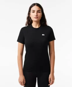 Lacoste Fitness & Training-Women'S Organic Cotton Ultra-Dry Jersey T-Shirt