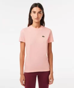 Lacoste Sport Clothing-Women'S Organic Cotton Ultra-Dry Jersey T-Shirt