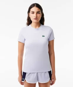 Lacoste Fitness & Training-Women'S Organic Cotton Ultra-Dry Jersey T-Shirt