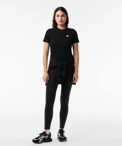 Lacoste Fitness & Training-Women'S Organic Cotton Ultra-Dry Jersey T-Shirt