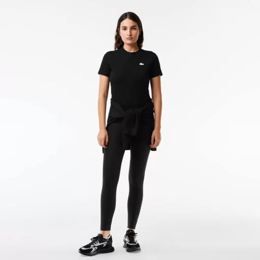 Lacoste Fitness & Training-Women'S Organic Cotton Ultra-Dry Jersey T-Shirt