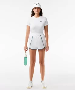 Lacoste Fitness & Training-Women'S Organic Cotton Ultra-Dry Jersey T-Shirt