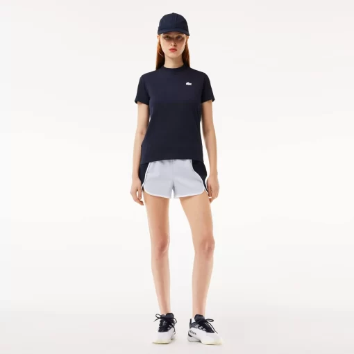 Lacoste Fitness & Training-Women'S Organic Cotton Ultra-Dry Jersey T-Shirt