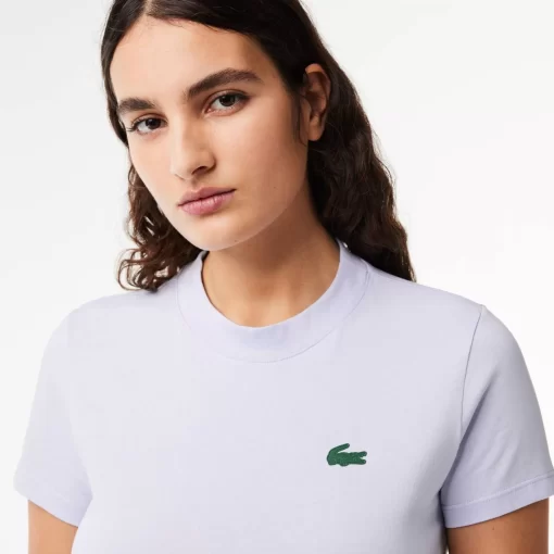 Lacoste Fitness & Training-Women'S Organic Cotton Ultra-Dry Jersey T-Shirt