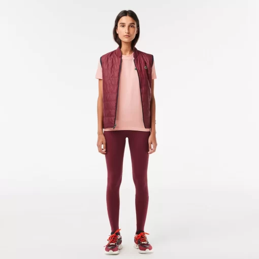 Lacoste Sport Clothing-Women'S Organic Cotton Ultra-Dry Jersey T-Shirt