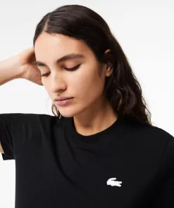 Lacoste Fitness & Training-Women'S Organic Cotton Ultra-Dry Jersey T-Shirt