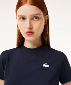 Lacoste Fitness & Training-Women'S Organic Cotton Ultra-Dry Jersey T-Shirt