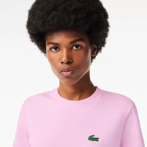 Lacoste Fitness & Training-Women'S Organic Cotton Ultra-Dry Jersey T-Shirt