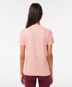 Lacoste Sport Clothing-Women'S Organic Cotton Ultra-Dry Jersey T-Shirt