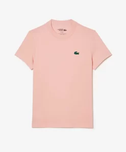 Lacoste Sport Clothing-Women'S Organic Cotton Ultra-Dry Jersey T-Shirt