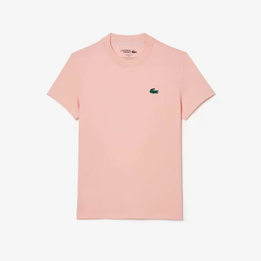 Lacoste Sport Clothing-Women'S Organic Cotton Ultra-Dry Jersey T-Shirt