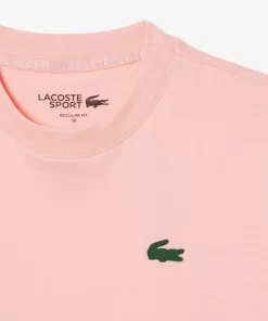 Lacoste Sport Clothing-Women'S Organic Cotton Ultra-Dry Jersey T-Shirt