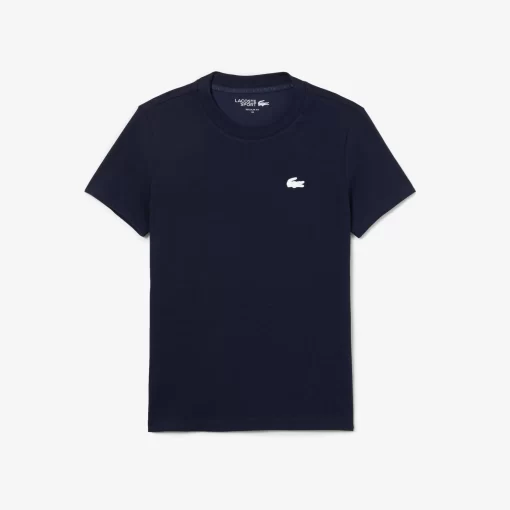 Lacoste Fitness & Training-Women'S Organic Cotton Ultra-Dry Jersey T-Shirt