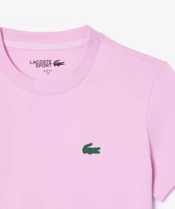 Lacoste Fitness & Training-Women'S Organic Cotton Ultra-Dry Jersey T-Shirt