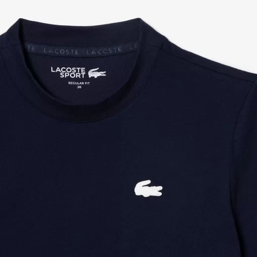 Lacoste Fitness & Training-Women'S Organic Cotton Ultra-Dry Jersey T-Shirt