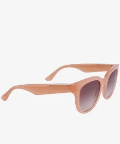 Lacoste Sunglasses-Women'S Oval Acetate Croco Skin Sunglasses