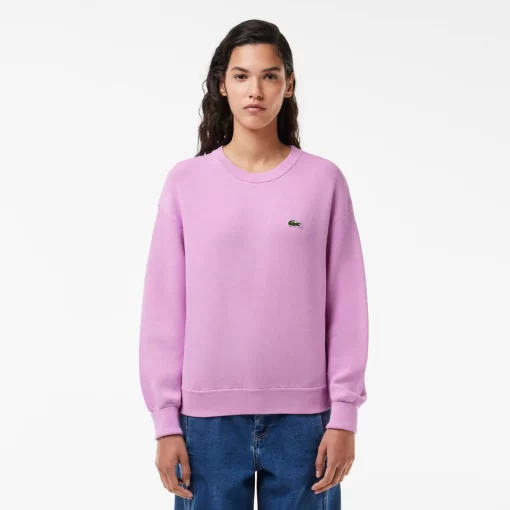 Lacoste Knitwear-Women'S Round Neck Organic Cotton Sweater