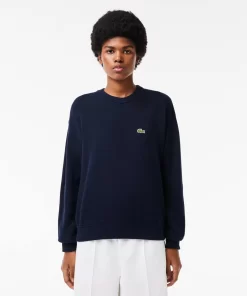 Lacoste Knitwear-Women'S Round Neck Organic Cotton Sweater