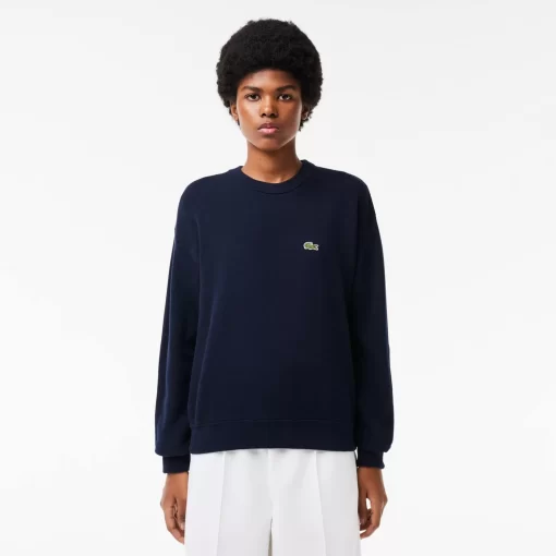 Lacoste Knitwear-Women'S Round Neck Organic Cotton Sweater