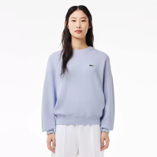 Lacoste Knitwear-Women'S Round Neck Organic Cotton Sweater