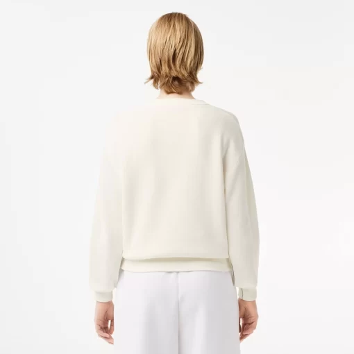 Lacoste Knitwear-Women'S Round Neck Organic Cotton Sweater