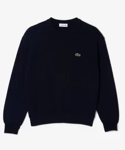 Lacoste Knitwear-Women'S Round Neck Organic Cotton Sweater