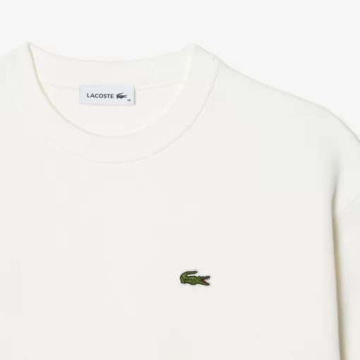 Lacoste Knitwear-Women'S Round Neck Organic Cotton Sweater