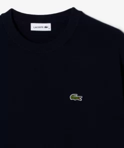 Lacoste Knitwear-Women'S Round Neck Organic Cotton Sweater