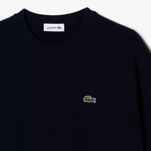 Lacoste Knitwear-Women'S Round Neck Organic Cotton Sweater