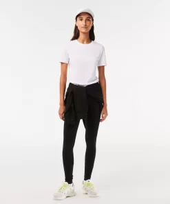 Lacoste T-Shirts-Women'S Slim Fit Crew Neck Cotton Blend T-Shirt