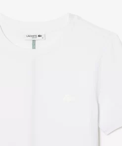 Lacoste T-Shirts-Women'S Slim Fit Crew Neck Cotton Blend T-Shirt