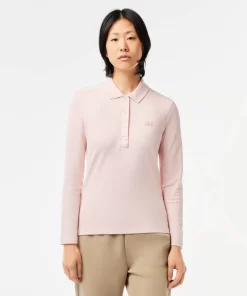 Lacoste Polo Shirts-Women'S Slim Fit Stretch Pique Polo Shirt