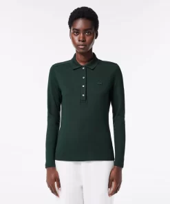 Lacoste Polo Shirts-Women'S Slim Fit Stretch Pique Polo Shirt