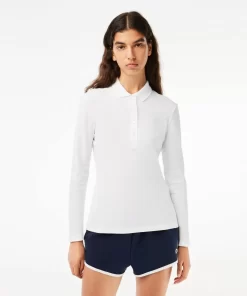 Lacoste Polo Shirts-Women'S Slim Fit Stretch Pique Polo Shirt