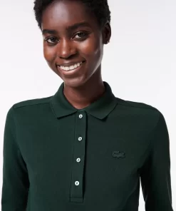 Lacoste Polo Shirts-Women'S Slim Fit Stretch Pique Polo Shirt