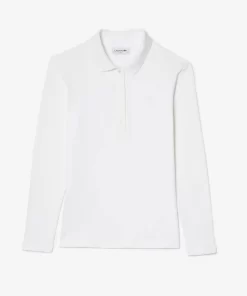 Lacoste Polo Shirts-Women'S Slim Fit Stretch Pique Polo Shirt