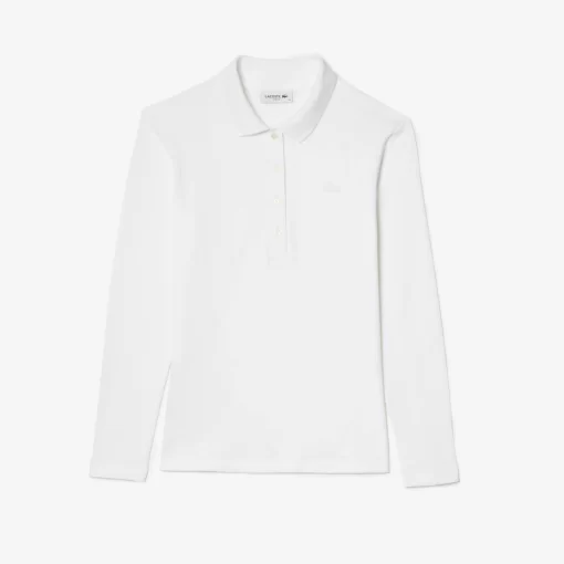 Lacoste Polo Shirts-Women'S Slim Fit Stretch Pique Polo Shirt