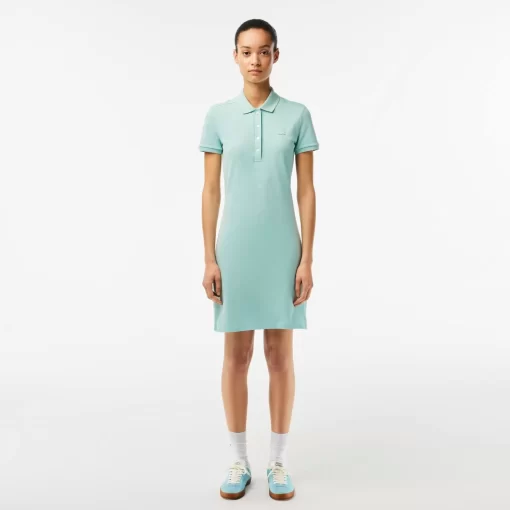 Lacoste Dresses & Skirts-Women'S Stretch Cotton Pique Polo Dress