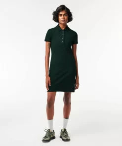 Lacoste Dresses & Skirts-Women'S Stretch Cotton Pique Polo Dress