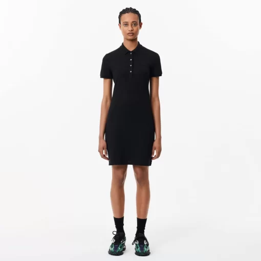 Lacoste Dresses & Skirts-Women'S Stretch Cotton Pique Polo Dress