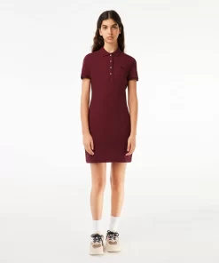 Lacoste Dresses & Skirts-Women'S Stretch Cotton Pique Polo Dress