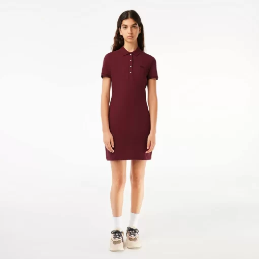 Lacoste Dresses & Skirts-Women'S Stretch Cotton Pique Polo Dress