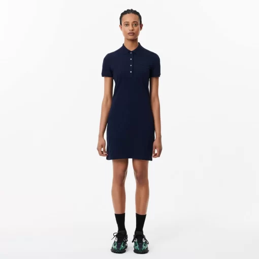 Lacoste Dresses & Skirts-Women'S Stretch Cotton Pique Polo Dress