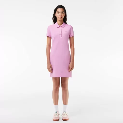 Lacoste Dresses & Skirts-Women'S Stretch Cotton Pique Polo Dress