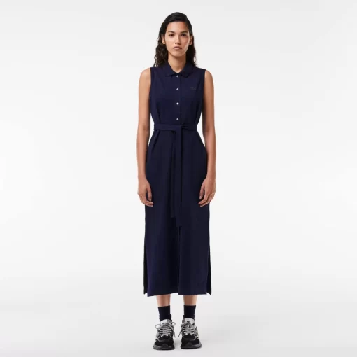 Lacoste Dresses & Skirts-Women'S Stretch Cotton Pique Polo Dress