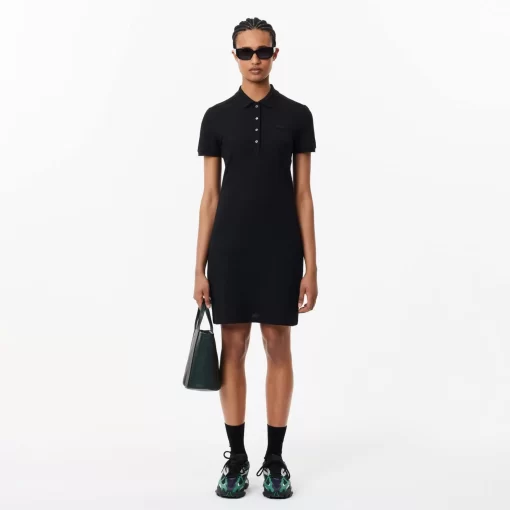 Lacoste Dresses & Skirts-Women'S Stretch Cotton Pique Polo Dress