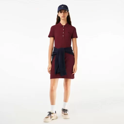 Lacoste Dresses & Skirts-Women'S Stretch Cotton Pique Polo Dress