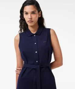 Lacoste Dresses & Skirts-Women'S Stretch Cotton Pique Polo Dress