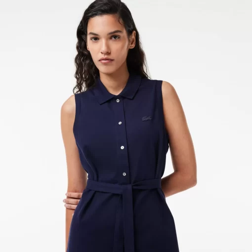 Lacoste Dresses & Skirts-Women'S Stretch Cotton Pique Polo Dress