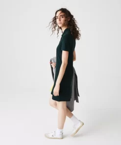 Lacoste Dresses & Skirts-Women'S Stretch Cotton Pique Polo Dress